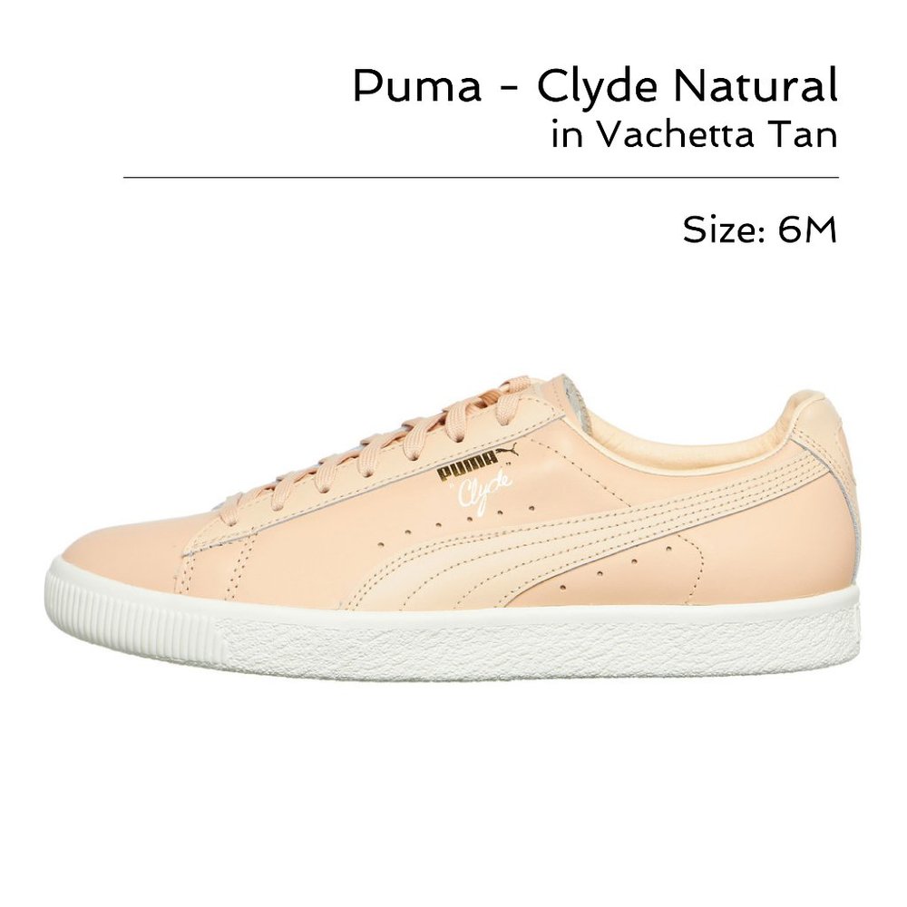 Puma - Clyde Natural Vachetta Sneakers - 6M